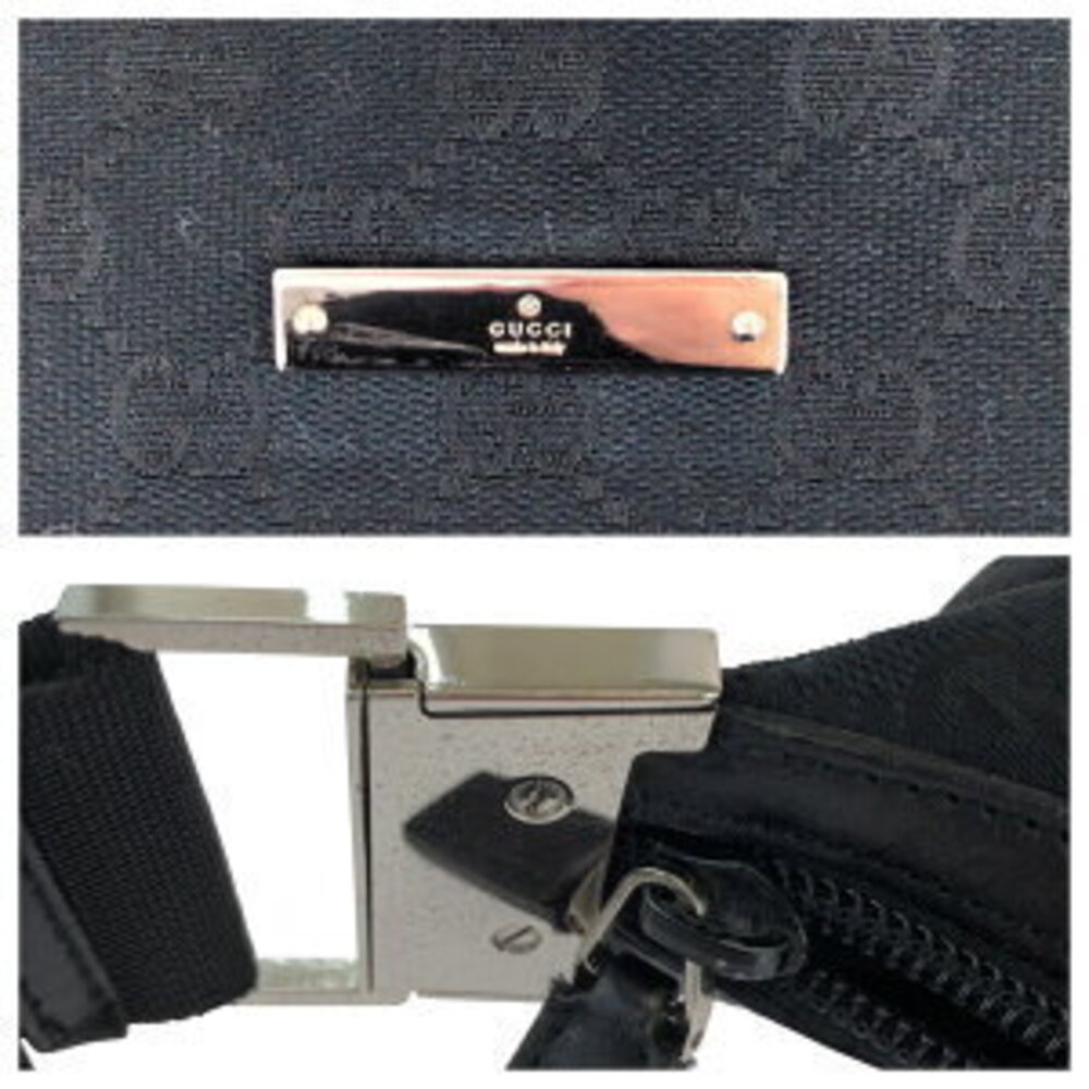 Gucci canvas shoulder GG black bag - Picture 5 of 10